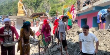 विपद्पछिको पुनर्निर्माणमा जुटेको म्याग्दी