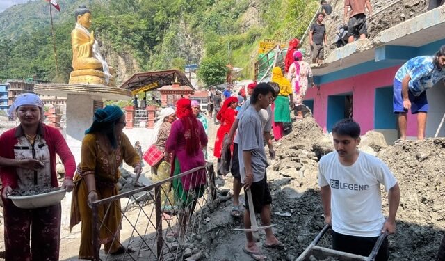 विपद्पछिको पुनर्निर्माणमा जुटेको म्याग्दी