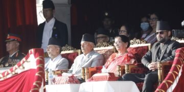 सैनिक मञ्च टुँडिखेलमा फूलपाती बढाइँ