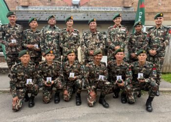 नेपाली सेनालाई बेलायतमा भएको ‘क्यामब्रेन पट्रोल २०२६’ मा स्वर्ण पदक