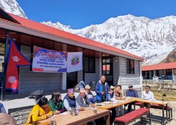 अन्नपूर्ण आधार शिविरबाट जलवायु न्यायको आवाज
