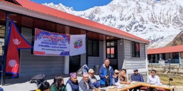 अन्नपूर्ण आधार शिविरबाट जलवायु न्यायको आवाज